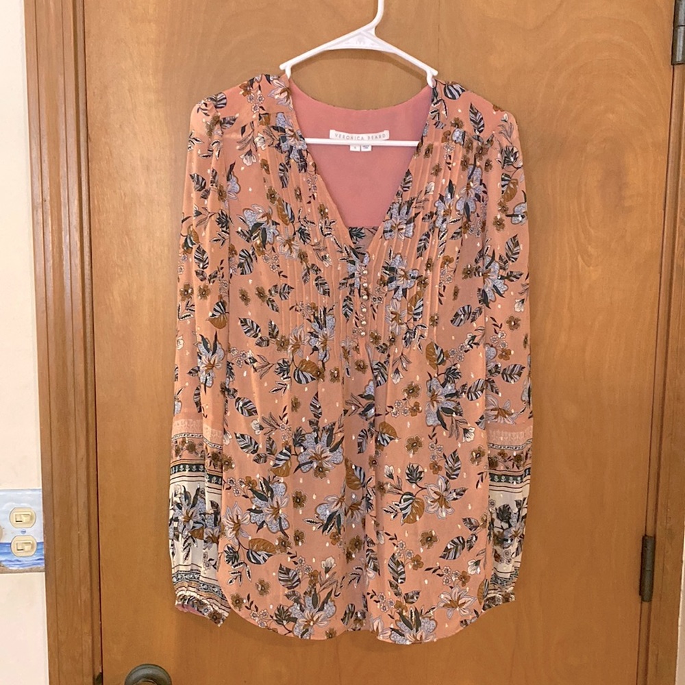 Veronica Beard Silk Blouse Size 6